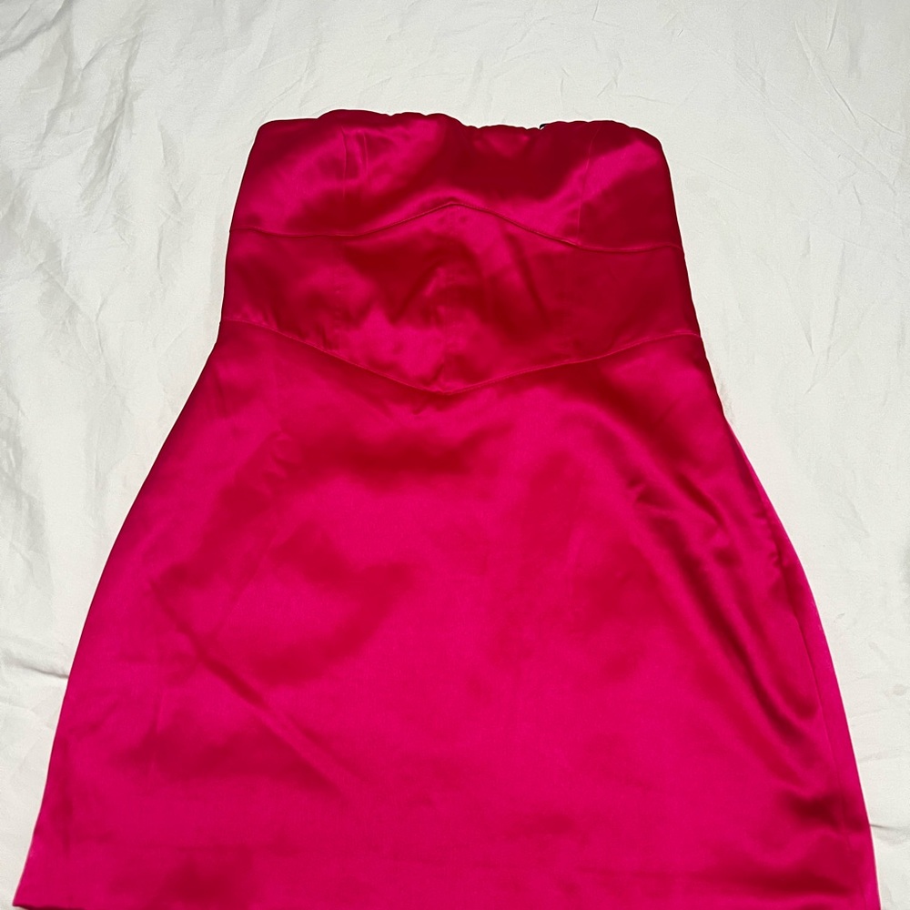 Forever 21 Hot Pink Lace-Up Top